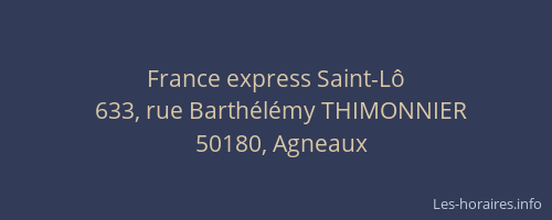 France express Saint-Lô