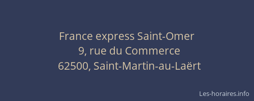 France express Saint-Omer