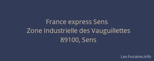 France express Sens