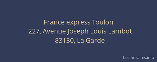 France express Toulon