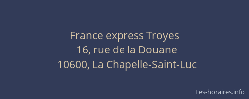 France express Troyes