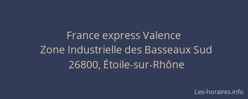 France express Valence