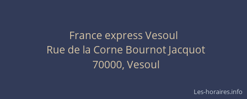 France express Vesoul