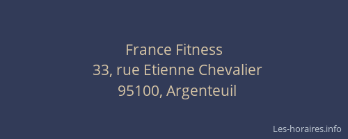 France Fitness