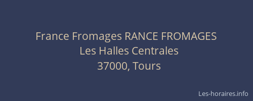 France Fromages RANCE FROMAGES