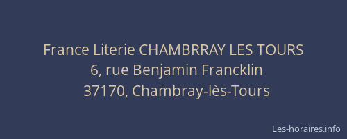 France Literie CHAMBRRAY LES TOURS