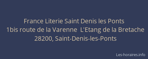 France Literie Saint Denis les Ponts