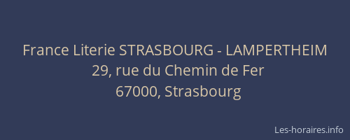France Literie STRASBOURG - LAMPERTHEIM