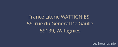 France Literie WATTIGNIES
