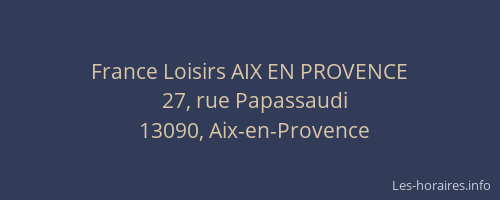 France Loisirs AIX EN PROVENCE