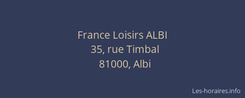 France Loisirs ALBI