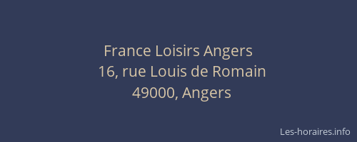 France Loisirs Angers