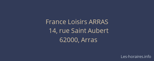 France Loisirs ARRAS