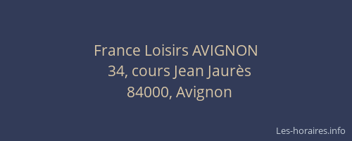 France Loisirs AVIGNON