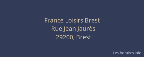 France Loisirs Brest