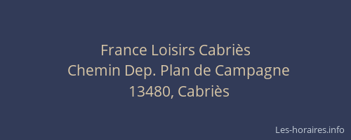 France Loisirs Cabriès