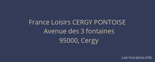 France Loisirs CERGY PONTOISE