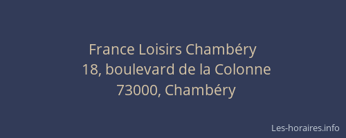 France Loisirs Chambéry