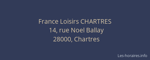 France Loisirs CHARTRES