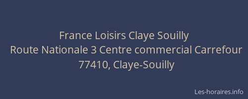 France Loisirs Claye Souilly