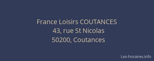 France Loisirs COUTANCES