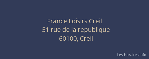 France Loisirs Creil