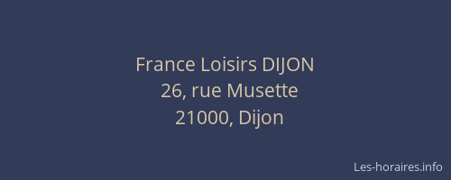 France Loisirs DIJON