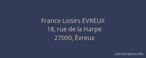 France Loisirs EVREUX