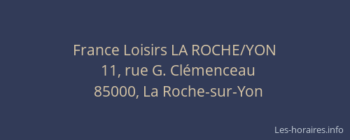 France Loisirs LA ROCHE/YON