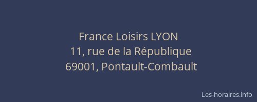 France Loisirs LYON