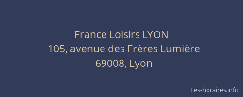 France Loisirs LYON