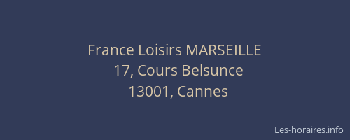 France Loisirs MARSEILLE