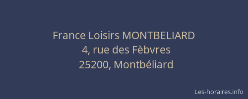 France Loisirs MONTBELIARD