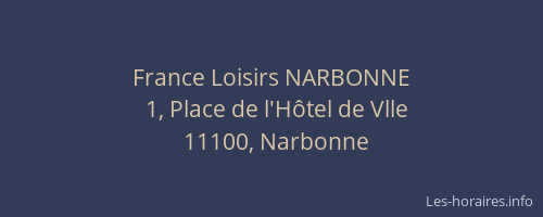 France Loisirs NARBONNE