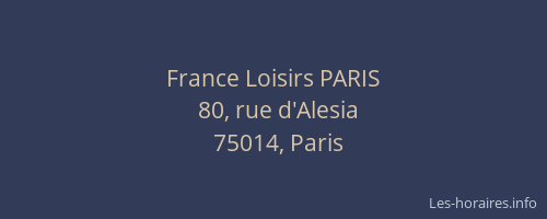 France Loisirs PARIS