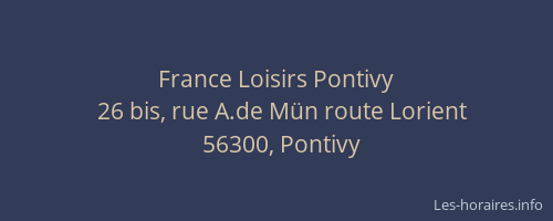 France Loisirs Pontivy
