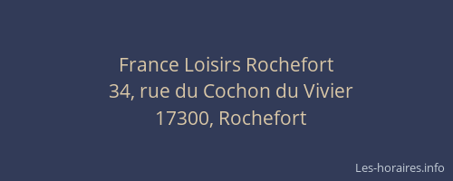 France Loisirs Rochefort