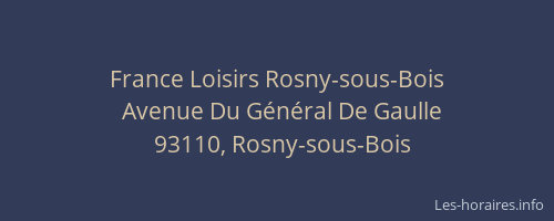 France Loisirs Rosny-sous-Bois