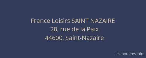 France Loisirs SAINT NAZAIRE