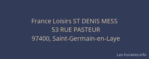 France Loisirs ST DENIS MESS