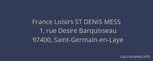 France Loisirs ST DENIS MESS
