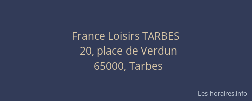 France Loisirs TARBES