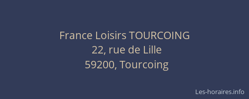 France Loisirs TOURCOING