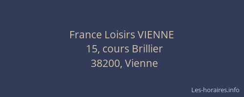 France Loisirs VIENNE