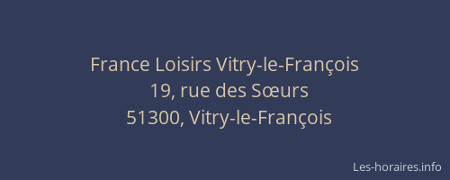 France Loisirs Vitry-le-François