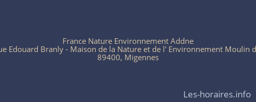 France Nature Environnement Addne