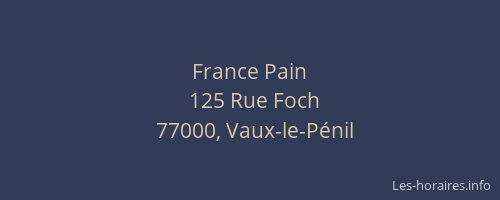 France Pain