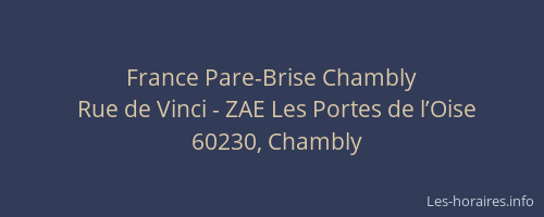 France Pare-Brise Chambly