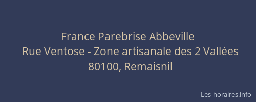France Parebrise Abbeville