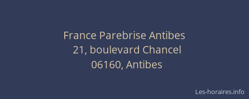 France Parebrise Antibes